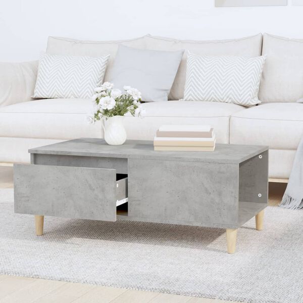 vidaXL Coffee Table Concrete Grey Engineered Wood Medium Coffee Table
