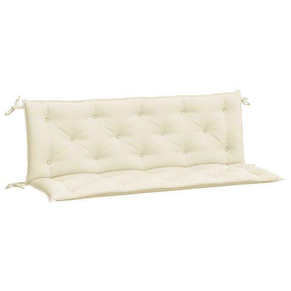 vidaXL Garden Bench Cushion Set of 2 Cream White Oxford fabric