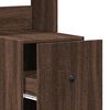 vidaXL Kitchen Cabinet Brown Oak Engineered Wood Tall Kitchen Cabinet