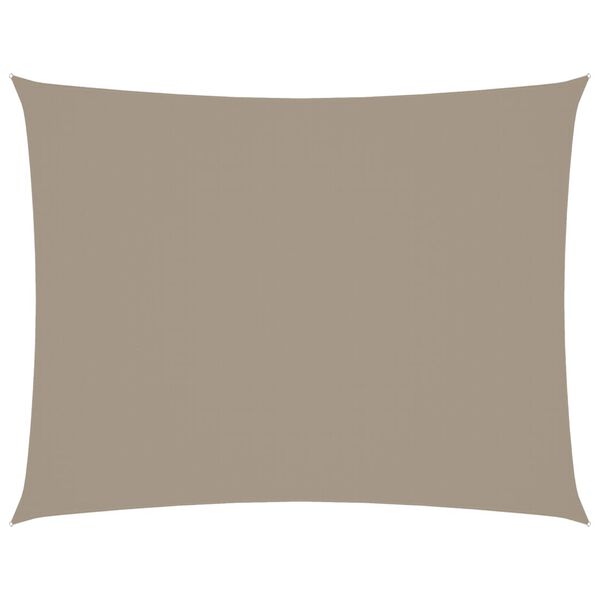 vidaXL Sunshade Sail Oxford Fabric Rectangular 9.8x13.1' Taupe