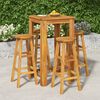 vidaXL Garden Bar Set Natural wood Solid Acacia wood Durable