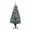 vidaXL Artificial Christmas Tree Green 70.9" PVC and Steel and Plastic