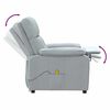 vidaXL Massage Chair Light Gray Fabric, wood, metal Standard