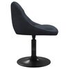 vidaXL Dining Chair Dark grey Velvet, Steel Adjustable Dining Chair