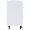 vidaXL Kitchen Base Cabinet White Engineered wood Compact