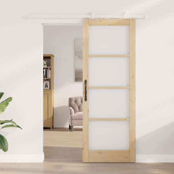 vidaXL Sliding Door ORKDAL Natural 30.71 x 83.07 in