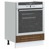 vidaXL Oven Cabinet Brown Oak Engineered Wood Compact Adjustable Feet