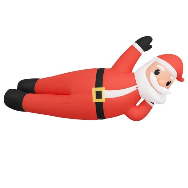 vidaXL Inflatable Santa Red Oxford fabric (100% polyester) with a PU coating