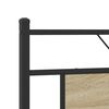vidaXL Bed Frame Sonoma oak Steel, engineered wood Double