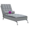 vidaXL Massage Chaise Lounge Light Grey