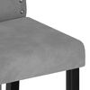 vidaXL Dining Chairs 6 pcs Light Gray Velvet