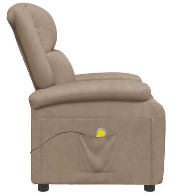 vidaXL Massage Chair Cappuccino Faux Leather