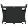 vidaXL Bistro Set Black, Cream White