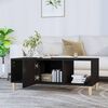 vidaXL Coffee Table Black Engineered Wood Medium Coffee Table