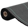 vidaXL Weed Membrane Black 100% Polypropylene Large
