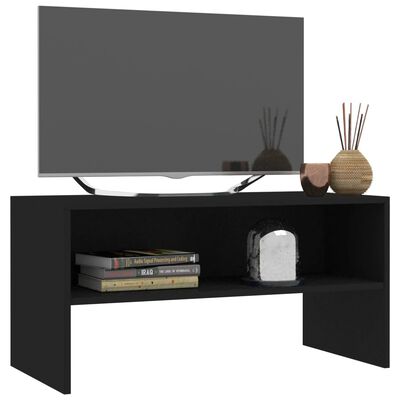 vidaXL TV Cabinet Black 31.5"x15.7"x15.7" Engineered Wood