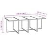 vidaXL Garden Dining Set Gray PE rattan Large Durable