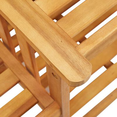 vidaXL Patio Chairs with Tea Table 62.6"x24"x36.2" Solid Acacia Wood