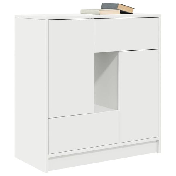 vidaXL Sideboard White Engineered wood Medium Sideboard Rectangular