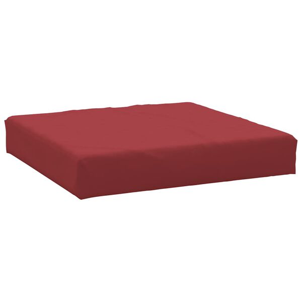 vidaXL Pallet Cushion Wine Red Oxford Fabric (100% Polyester) Medium