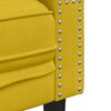 vidaXL Chesterfield Sofa with Bolsters 2-Seater Yellow Velvet