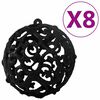 vidaXL Christmas Ball Set Set of 100 Black Plastic Various