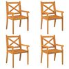 vidaXL Garden Dining Set Natural Wood Solid acacia wood with an oiled finish