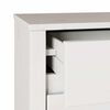 vidaXL Bedside Cabinet Drammen White 45 x 35 x 56 cm Solid pine wood