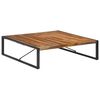 vidaXL Coffee Table Natural wood and black