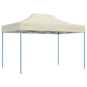 vidaXL Party Tent Cream 600D Oxford fabric with PVC coating 10 ft x 13 ft
