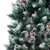 vidaXL Artificial Pre-lit Christmas Tree with Ball Set&Pinecones 59.1"