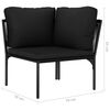 vidaXL Garden Lounge Set Black and Anthracite