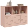 vidaXL Sideboard Pink Cold-rolled steel Standard Sideboard Rectangular
