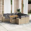vidaXL Garden Sofa Set Beige
