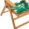vidaXL Garden Chair Set of 8 Green Solid acacia wood with an oil finish