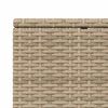 vidaXL Sunbed Beige PE Rattan Multi-Position Backrest Sunbed