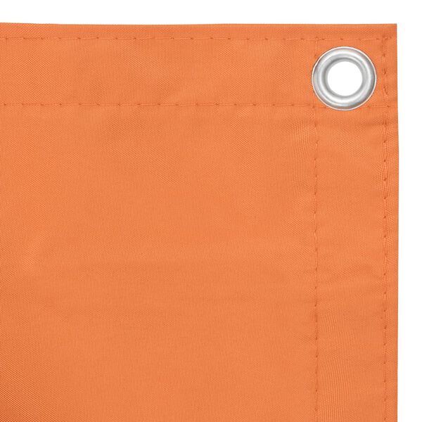 vidaXL Balcony Screen Orange 47.2x196.9" Oxford Fabric