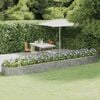 vidaXL Garden Raised Bed Silver Powder-coated steel Large Durable