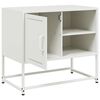 vidaXL TV Cabinet White Steel TV Cabinet Rectangular Industrial