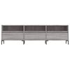 vidaXL TV Cabinet Grey Sonoma Engineered Wood, Iron Large TV Cabinet