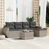 vidaXL Garden Sofa Set Light Grey and Dark Grey