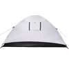vidaXL Camping Tent Dome 4-Person White Blackout Fabric Waterproof