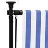 vidaXL Outdoor Roller Blind Blue and white