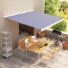 vidaXL Awning Top Blue and White 100% Polyester with PU coating