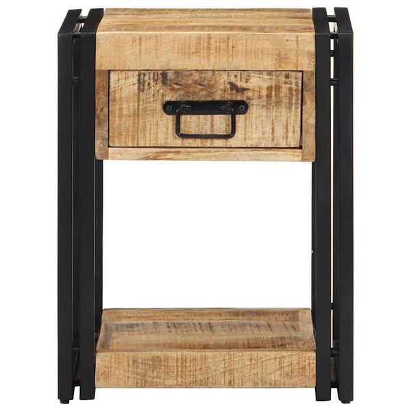 vidaXL Bedside Cabinet Mango Wood Solid mango wood, iron Small