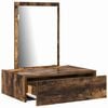 vidaXL Dressing Table Brown 23.62 x 15.75 x 27.56 in Engineered Wood