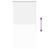 vidaXL Roller Blind White 100% Polyester, Aluminum 33.5 x 59.1 in