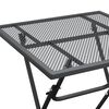 vidaXL Garden Dining Set Anthracite Expanded metal mesh Small Foldable