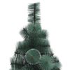 vidaXL Artificial Christmas Tree Green with white tips PET, steel