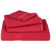vidaXL Bath Towel Set of 10 Red 100% Cotton 39.4 x 59.1 in Durable